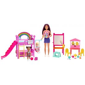 Creche-da-Barbie-com-15-Acessorios-3-Bonecas-para-Criancas-foto-0