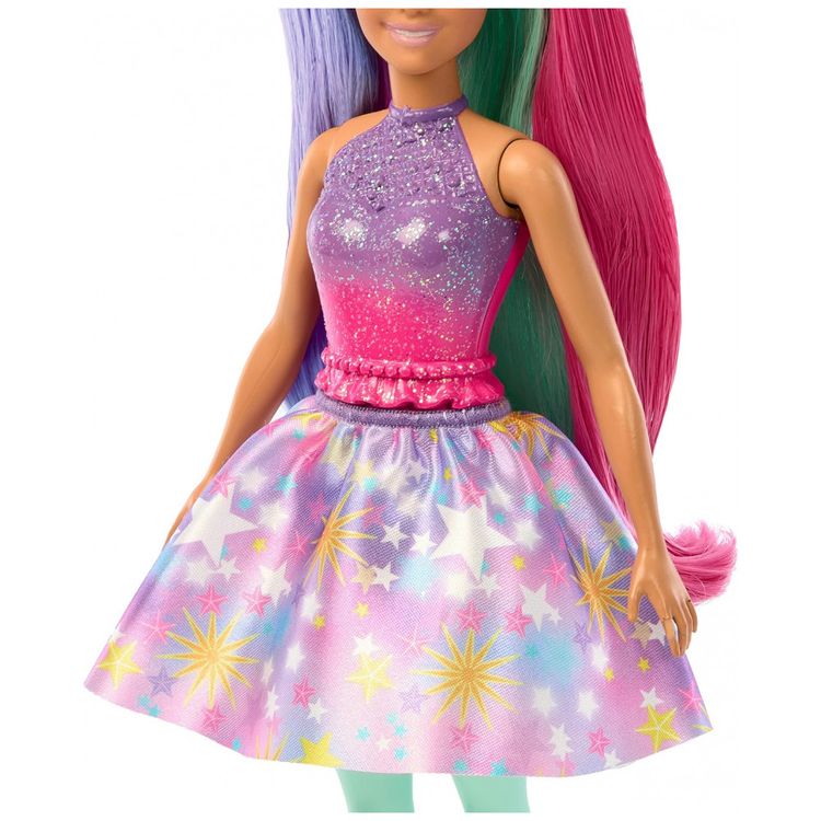 Boneca-Barbie-com-Roupa-de-Conto-de-Fadas-e-Animal-de-foto-3