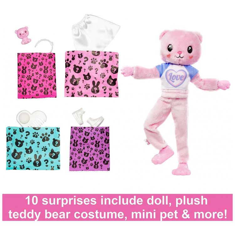 Boneca-Barbie-Revelacao-com-Fantasia-de-Pelucia-Urso-e-10-foto-2