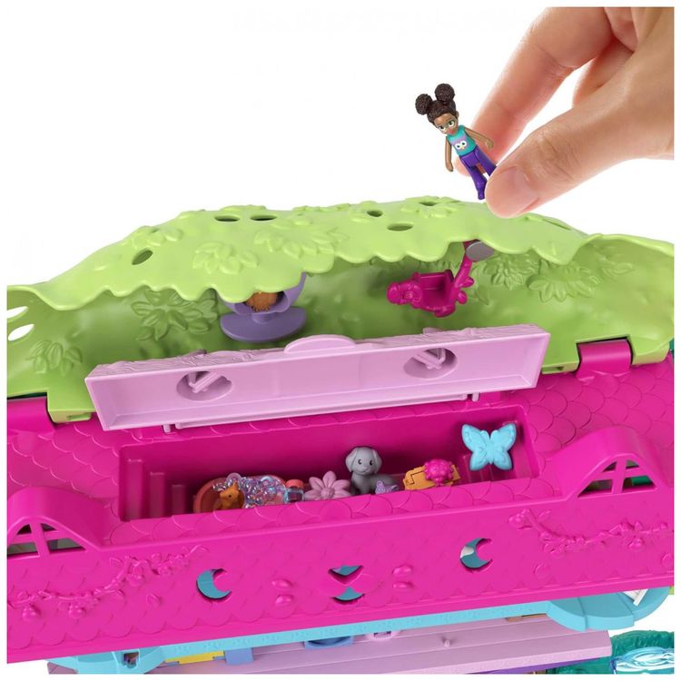 Casa-de-Bonecas-Polly-com-2-Mini-Bonecas-Carro-de-foto-2