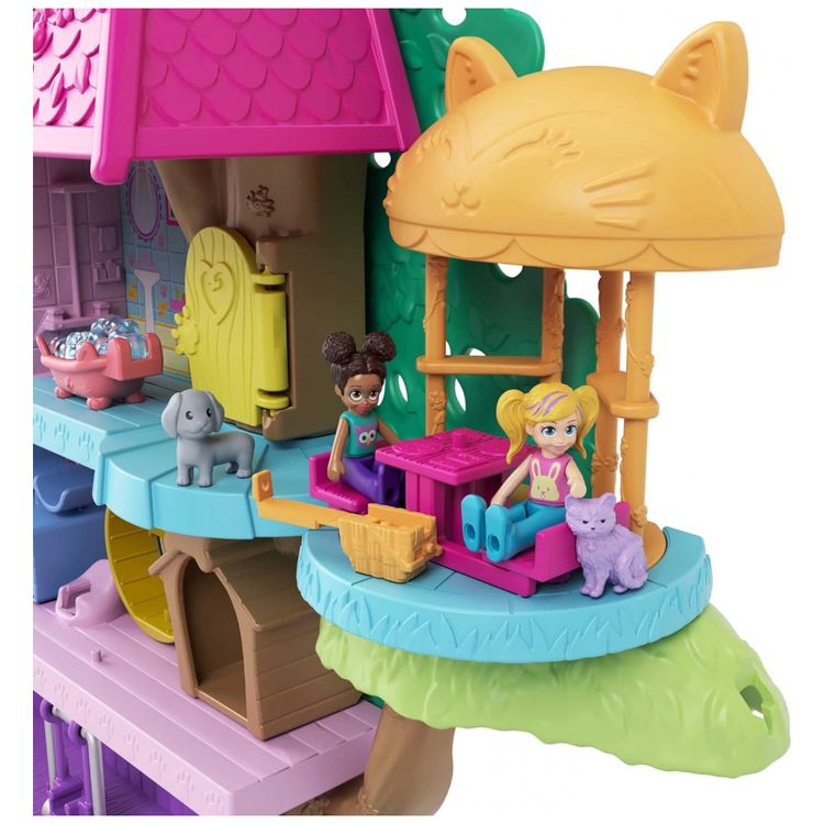 Casa-de-Bonecas-Polly-com-2-Mini-Bonecas-Carro-de-foto-4