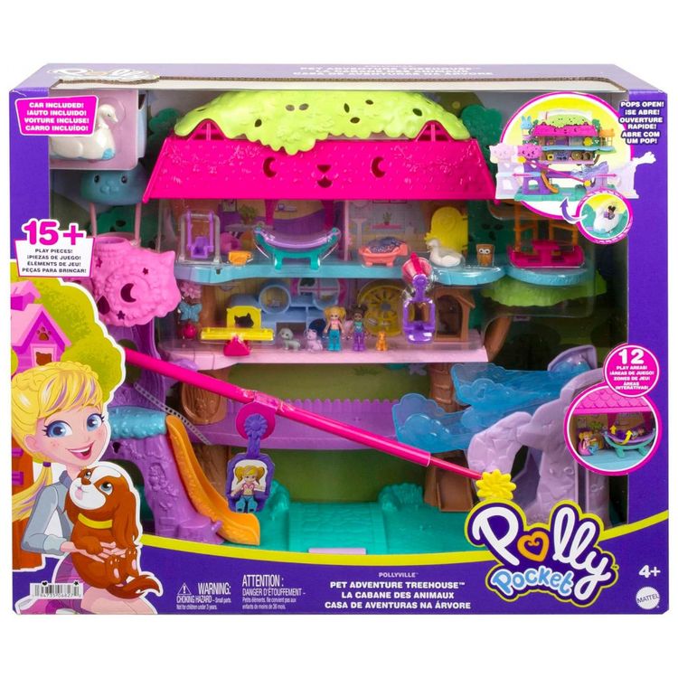 Casa-de-Bonecas-Polly-com-2-Mini-Bonecas-Carro-de-foto-5