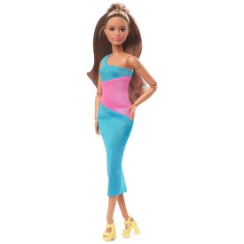Boneca-Barbie-Inspirada-na-Colecao-Classicas-com-Vestido-foto-0