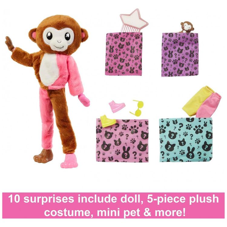 Boneca-Barbie-Revelacao-com-Fantasia-de-Pelucia-Macaco-e-10-foto-3