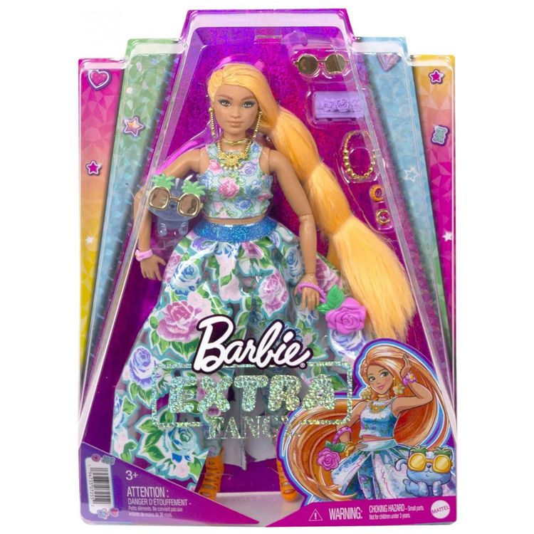 Boneca-Barbie-Extravagante-com-Vestido-Floral-e-Acessorios-foto-5