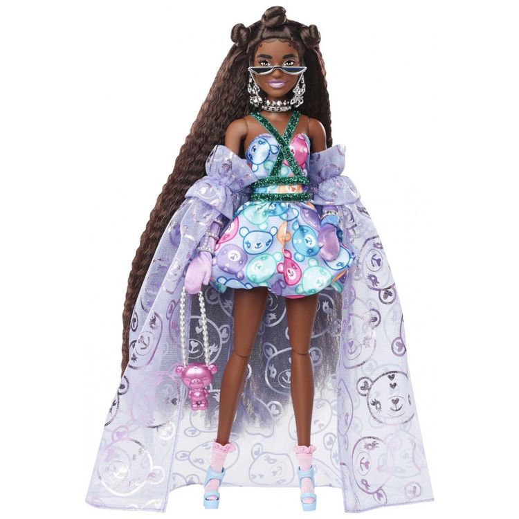 Boneca-Barbie-Extravagante-com-Vestido-Estampada-e-Pet-de-foto-4