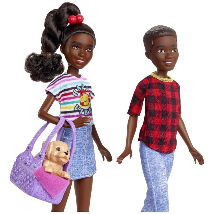 Boneca-Barbie-Irmaos-Gemeos-com-10-Acessorios-e-Pets-de-foto-2