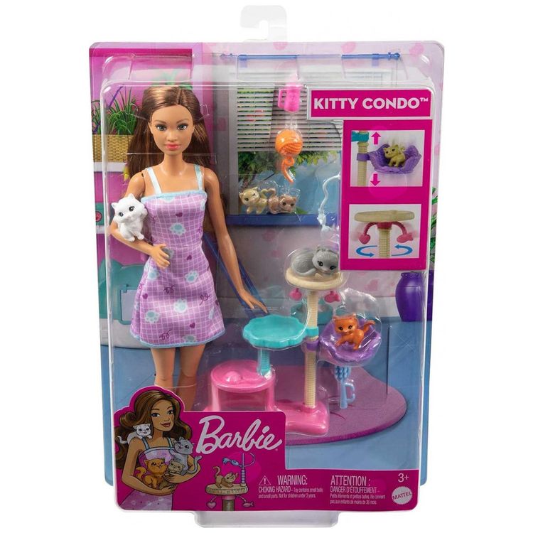 Boneca-Barbie-Cuidadora-de-Animais-com-5-Acessorios-e-Pets-foto-5