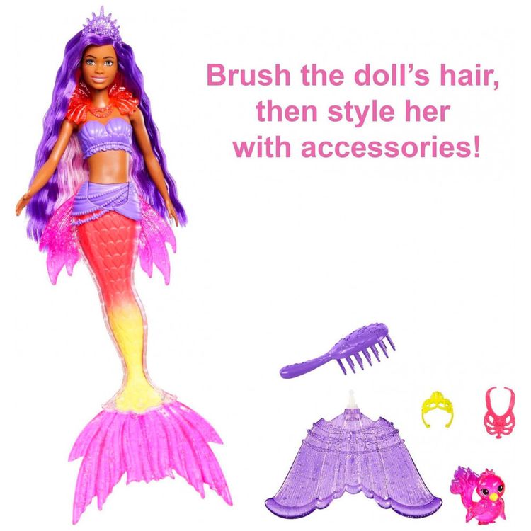 Boneca-Barbie-Sereia-Brooklyn-com-pet-Phoenix-e-Acessorios-foto-2