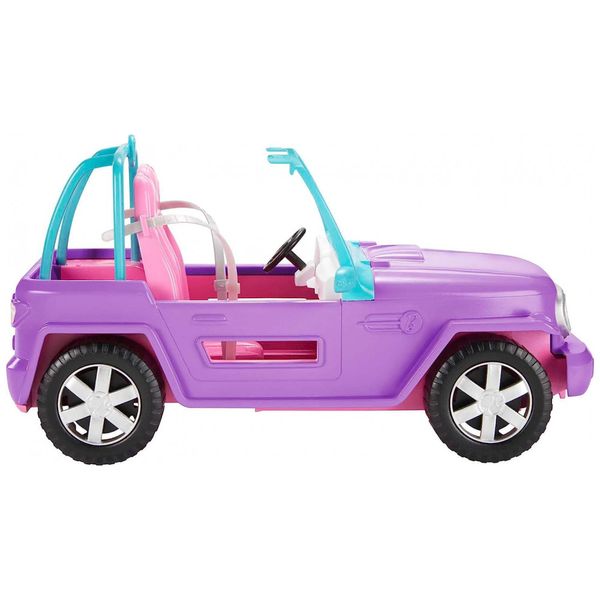 Carro-de-brinquedo-da-Barbie-Off-Road-roxo-com-2-Assento-e-foto-0