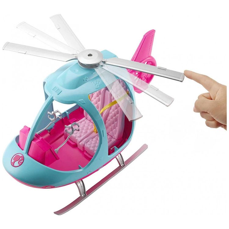 Helicoptero-Barbie-com-Rotores-Giratorios-2-Lugares-Cintos-foto-2