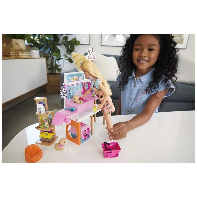 Boneca-Barbie-Pet-Boutique-com-4-Animais-de-Estimacao-foto-1