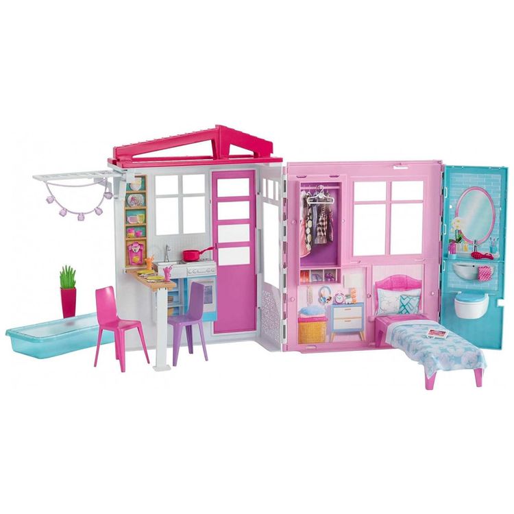 Casa-de-Bonecas-Barbie-Portatil-com-Alca-de-Transporte-e-foto-0