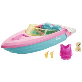 Barco-de-Brinquedo-da-Barbie-com-Cachorrinho-Colete-Salva-foto-0