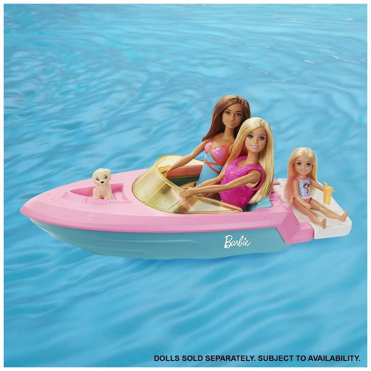 Barco-de-Brinquedo-da-Barbie-com-Cachorrinho-Colete-Salva-foto-2