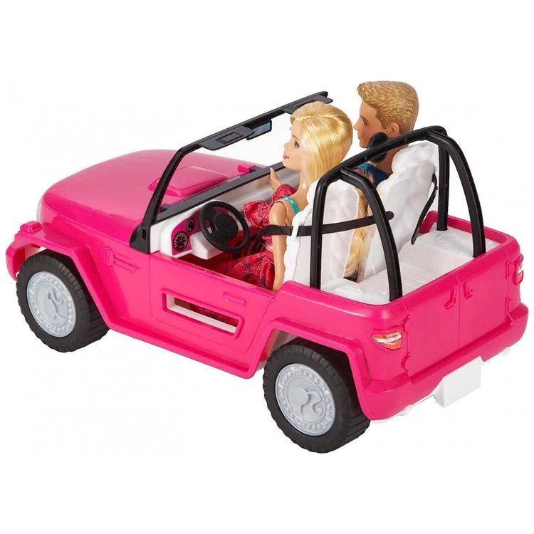 Carro-da-Barbie-e-do-Ken-para-Viagem-de-Praia-Rosa-foto-2