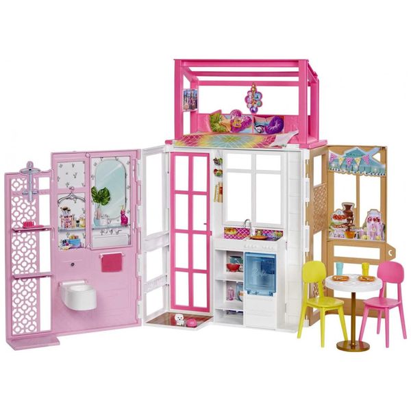 Casa-de-Boneca-Barbie-com-Acessorios-para-Moveis-Incluindo-foto-0