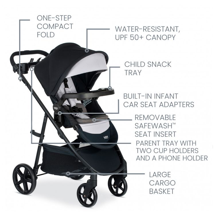 Carrinho-de-Bebe-com-Cadeira-para-Carro-Britax-Willow-Brook-foto-2