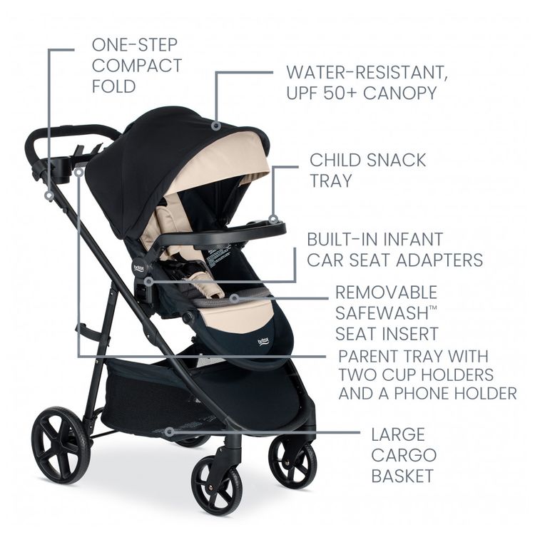 Carrinho-de-Bebe-com-Cadeira-para-Carro-Britax-Willow-Brook-foto-2