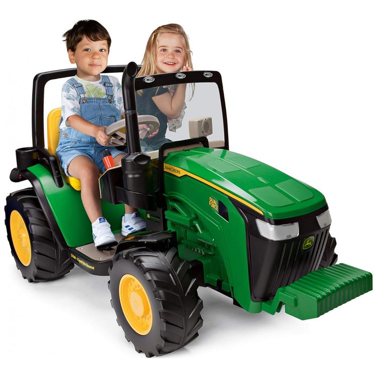 Trator-Eletrico-Infantil-12V-2-Assentos-John-Deere-Peg-foto-0