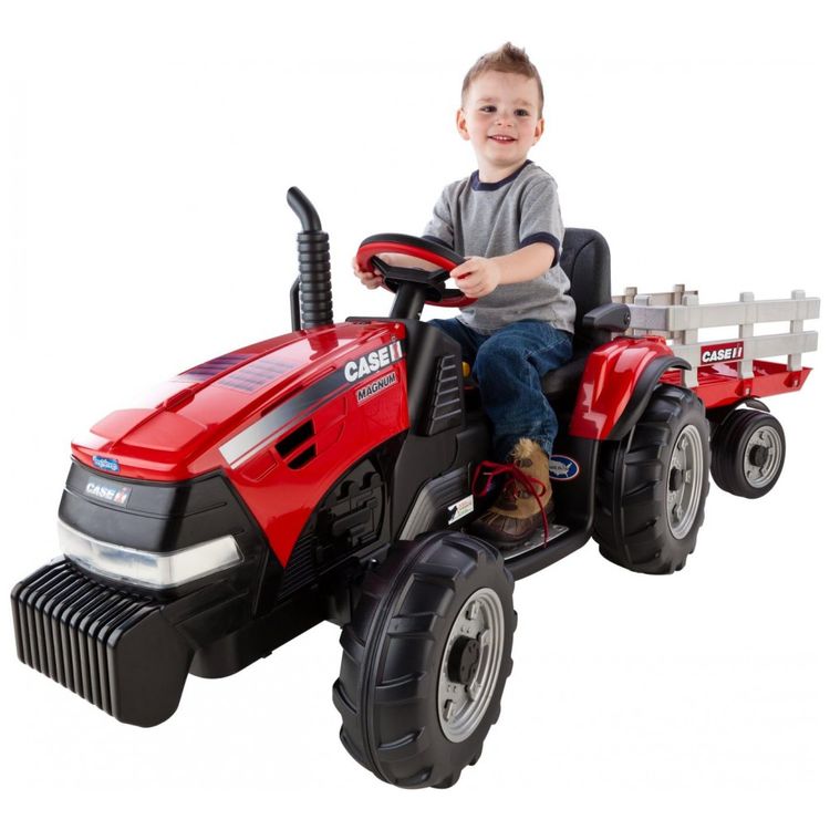 Trator-e-Reboque-Eletrico-Infantil-Peg-Perego-Case-IH-Magnum-foto-0