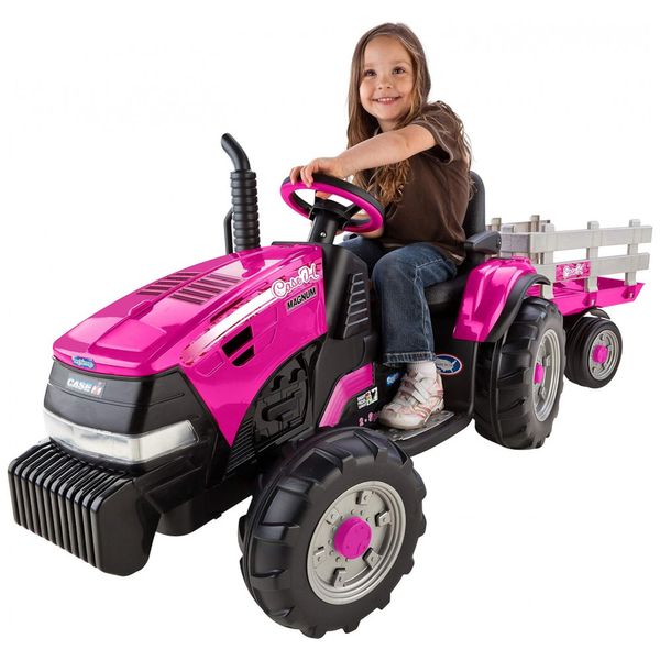Trator-e-Reboque-Eletrico-Infantil-Peg-Perego-Case-IH-Magnum-foto-0