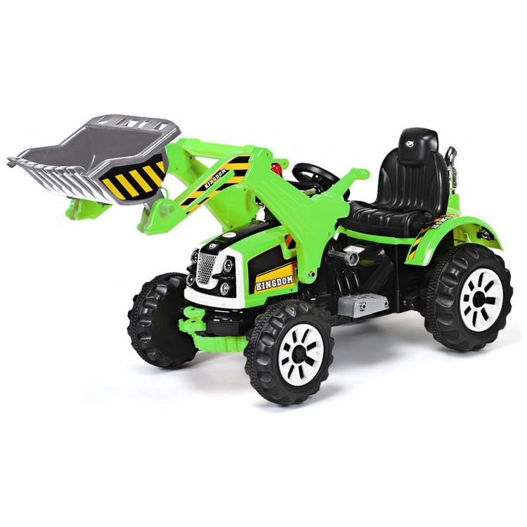 Trator-e-Escavadeira-Eletrica-Infantil-a-Bateria-12V-com-foto-0
