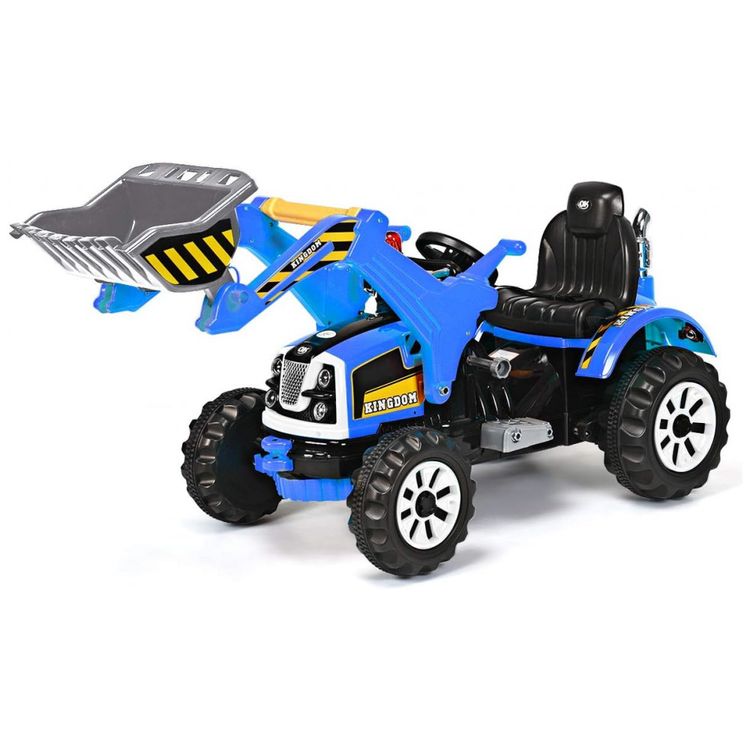 Trator-e-Escavadeira-Eletrica-Infantil-a-Bateria-12V-com-foto-0
