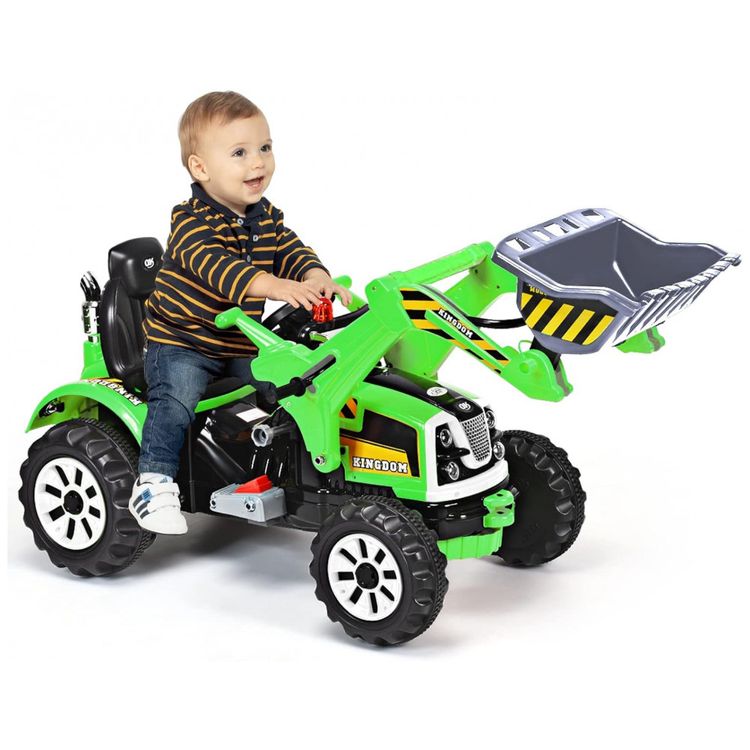 Trator-e-Escavadeira-Eletrica-Infantil-a-Bateria-12V-com-foto-5