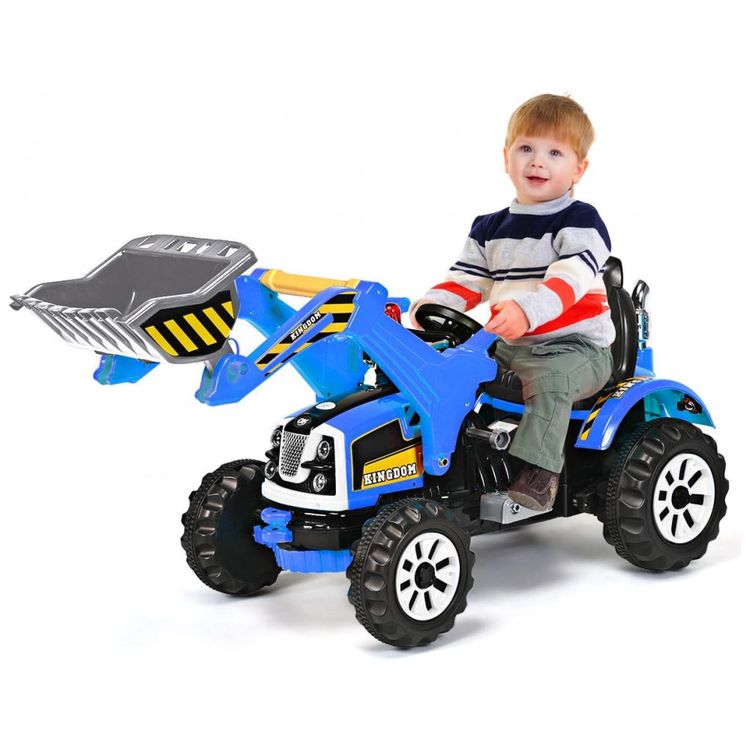 Trator-e-Escavadeira-Eletrica-Infantil-a-Bateria-12V-com-foto-5