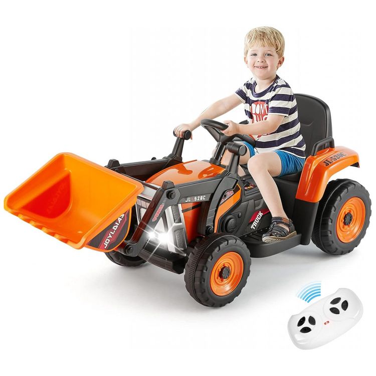 Escavadeira-Eletrica-Infantil-a-Bateria-12V-com-Controle-foto-0