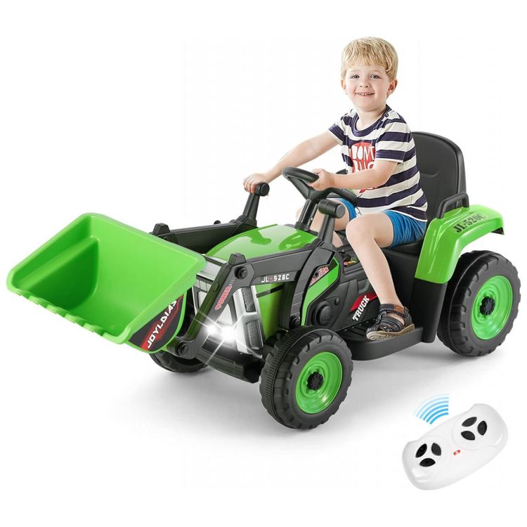 Escavadeira-Eletrica-Infantil-a-Bateria-12V-com-Controle-foto-0