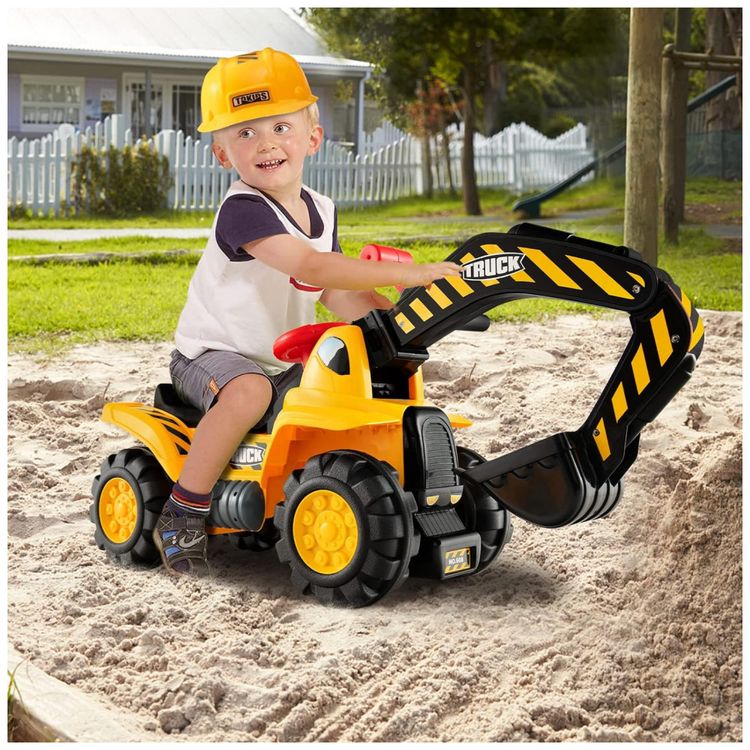 Trator-Escavadeira-Infantil-com-Capacete-de-Seguranca-foto-1
