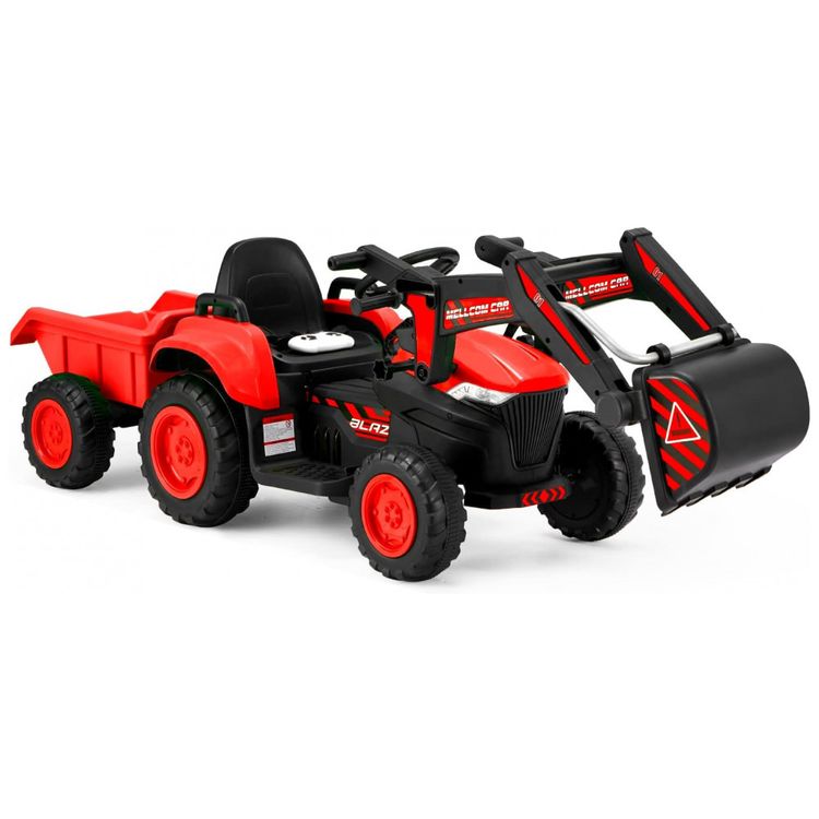 Trator-Escavadeira-Eletrica-Infantil-a-Bateria-12V-com-foto-0