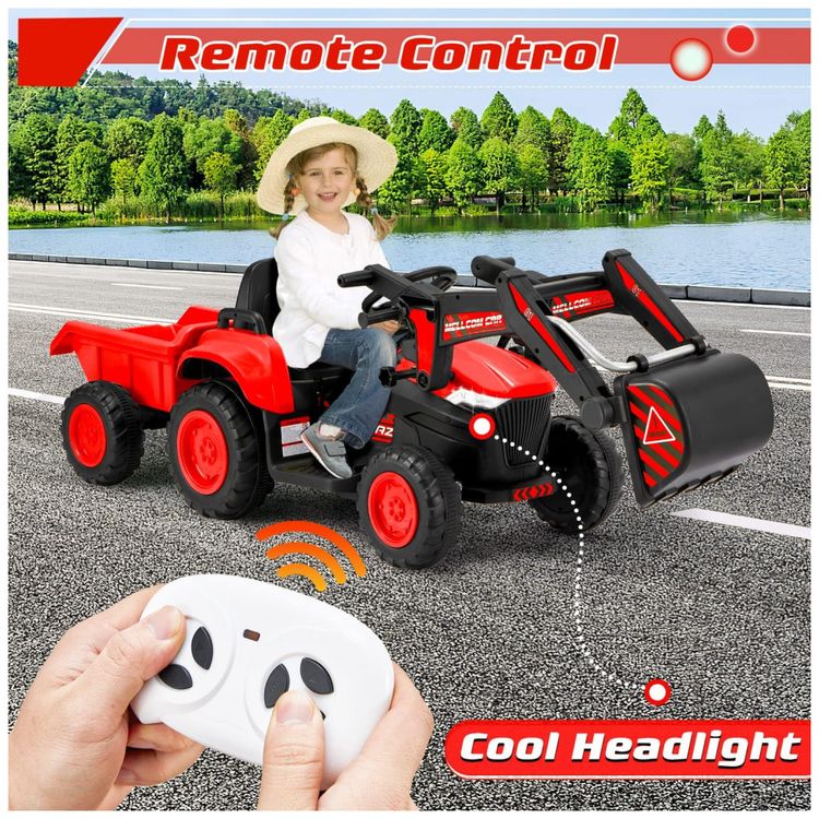 Trator-Escavadeira-Eletrica-Infantil-a-Bateria-12V-com-foto-3