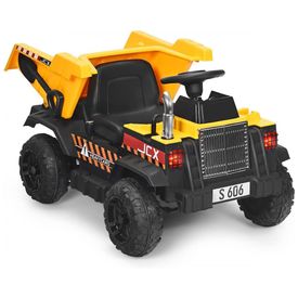 Trator-Escavadeira-Eletrico-Infantil-a-Bateria-12V-com-foto-0