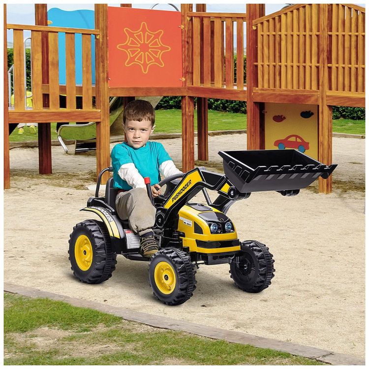 Escavadeira-Eletrica-Infantil-a-Bateria-6V-com-Som-Realista-foto-1