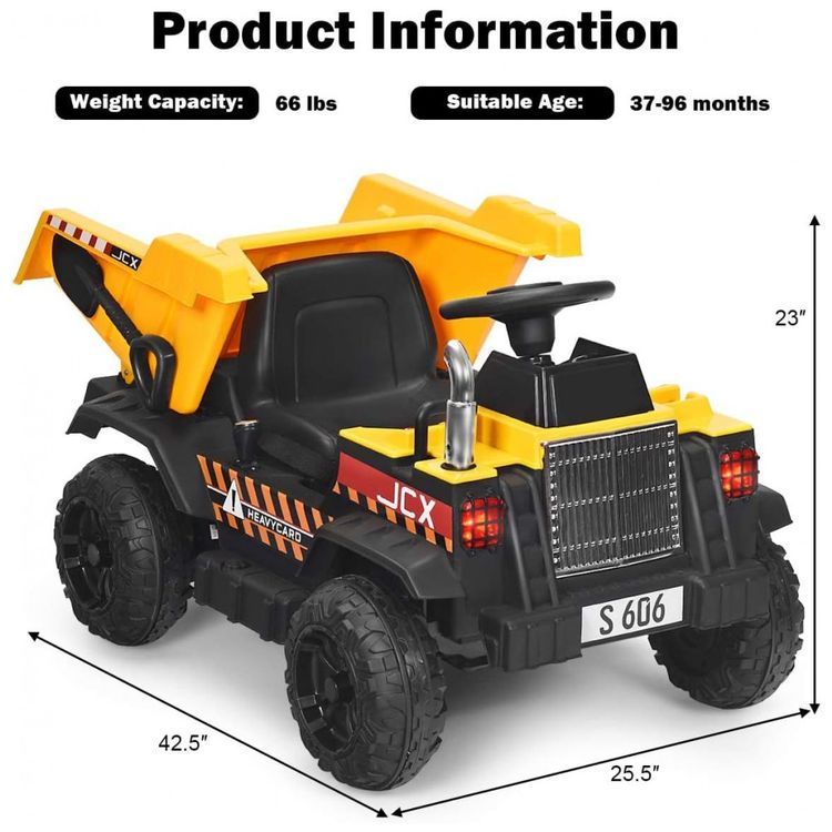Trator-Escavadeira-Eletrico-Infantil-a-Bateria-12V-com-foto-5