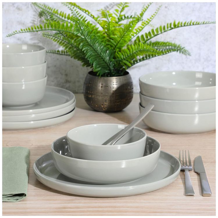 Aparelho-de-Jantar-com-12-Pecas-de-Porcelana-Ideal-para-4-foto-2