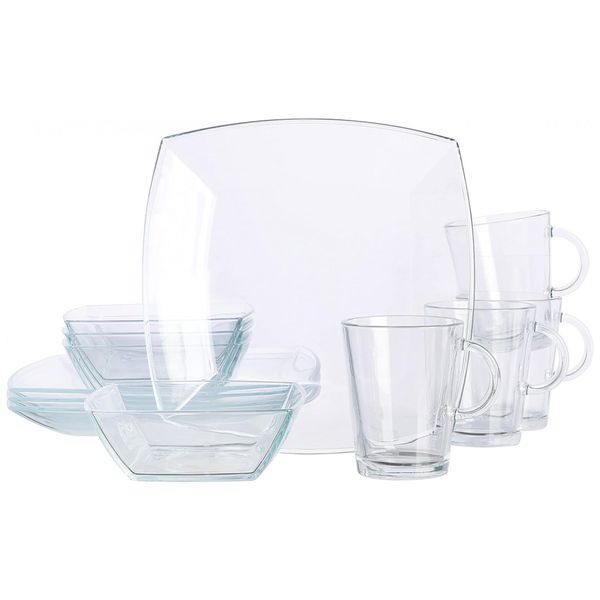 Aparelho-de-Jantar-com-12-Pecas-em-Vidro-Transparente-Serve-foto-0