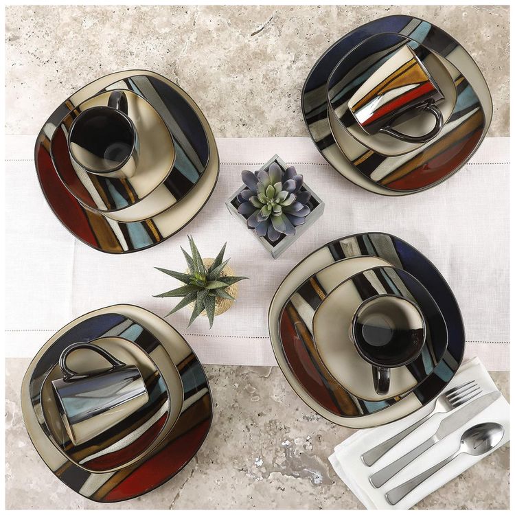 Aparelho-de-Jantar-com-16-Pecas-em-Ceramica-Esmalte-foto-4
