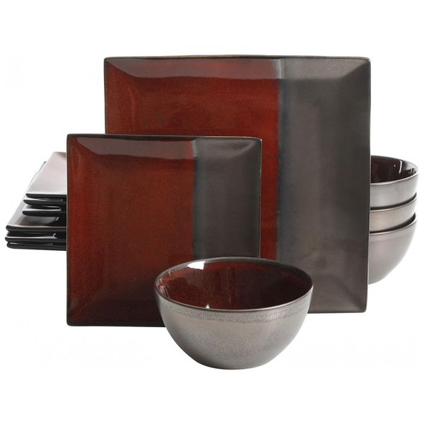 Aparelho-de-Jantar-com-12-Pecas-em-Ceramica-e-Esmalte-foto-0