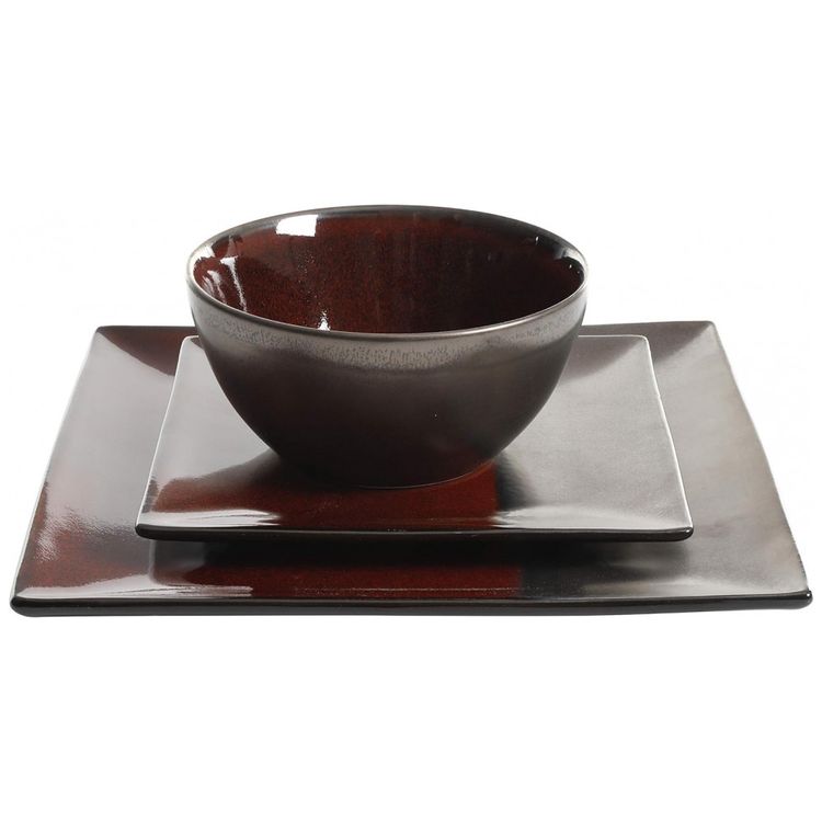 Aparelho-de-Jantar-com-12-Pecas-em-Ceramica-e-Esmalte-foto-2