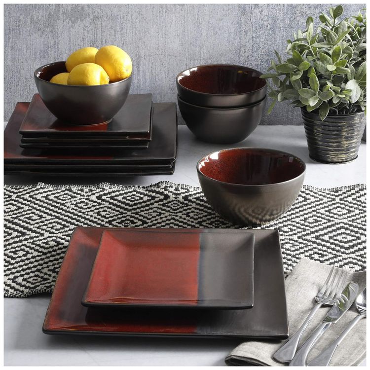 Aparelho-de-Jantar-com-12-Pecas-em-Ceramica-e-Esmalte-foto-4