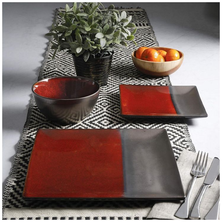 Aparelho-de-Jantar-com-12-Pecas-em-Ceramica-e-Esmalte-foto-5