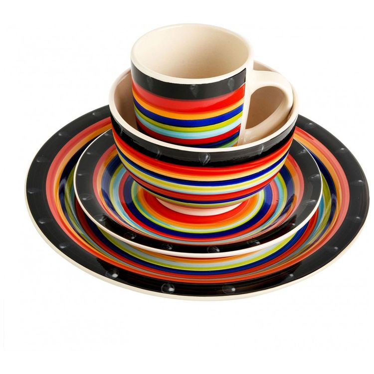 Aparelho-de-Jantar-com-16-Pecas-em-Ceramica-Pintado-a-Mao-foto-2