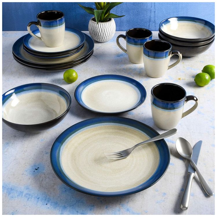 Aparelho-de-Jantar-com-16-Pecas-em-Ceramica-e-Esmalte-foto-3