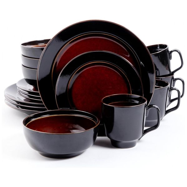 Aparelho-de-Jantar-com-16-Pecas-em-Ceramica-e-Esmalte-foto-0