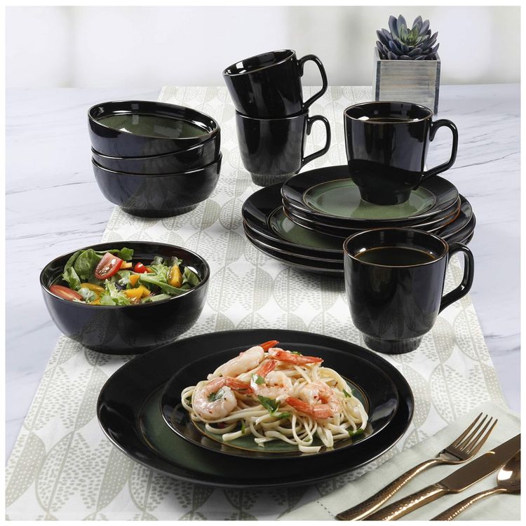 Aparelho-de-Jantar-com-16-Pecas-em-Ceramica-e-Esmalte-foto-1