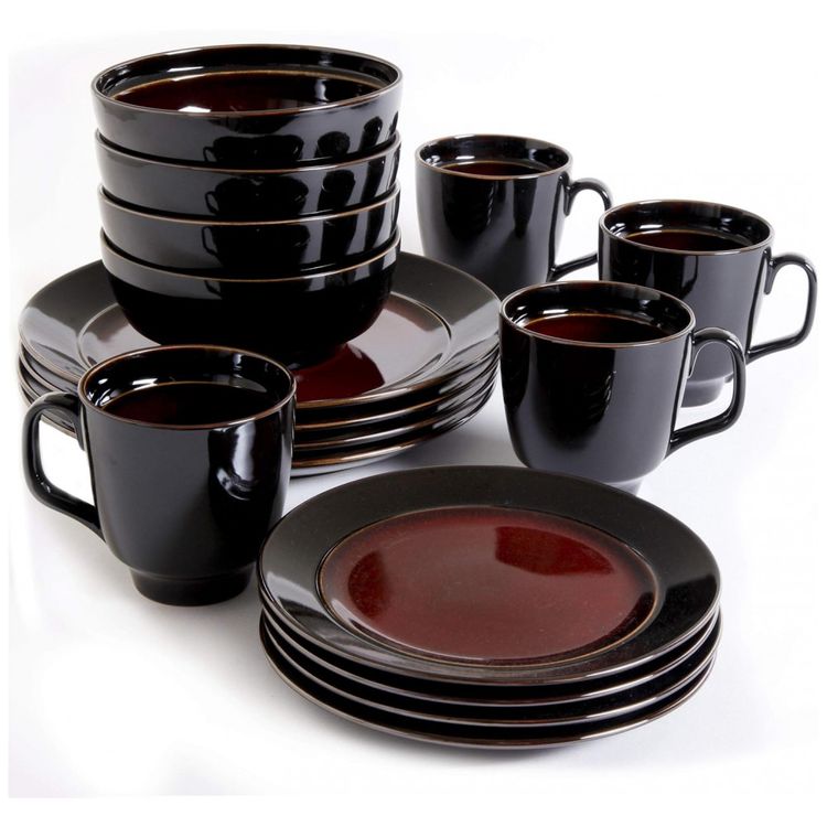 Aparelho-de-Jantar-com-16-Pecas-em-Ceramica-e-Esmalte-foto-1